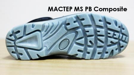 Ботинки рабочие с защитным композитным подноском, утепленные искусственным мехом на подошве из нескользящего спецполиуретана, класс защиты EU - PB, модель MACTEP MS PB Composite