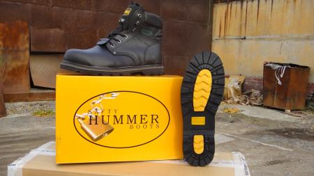 Ботинки рабочие с композитным подноском Хаммер &quot;Hummer&quot; утепленные иск. мехом черного цвета на подошве из резины. Класс защиты:  PB  EN-346 (EN ISO 20346)